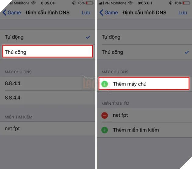 Đổi DNS để vào Telegram